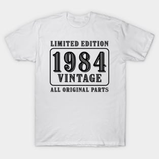 All original parts vintage 1984 limited edition birthday T-Shirt